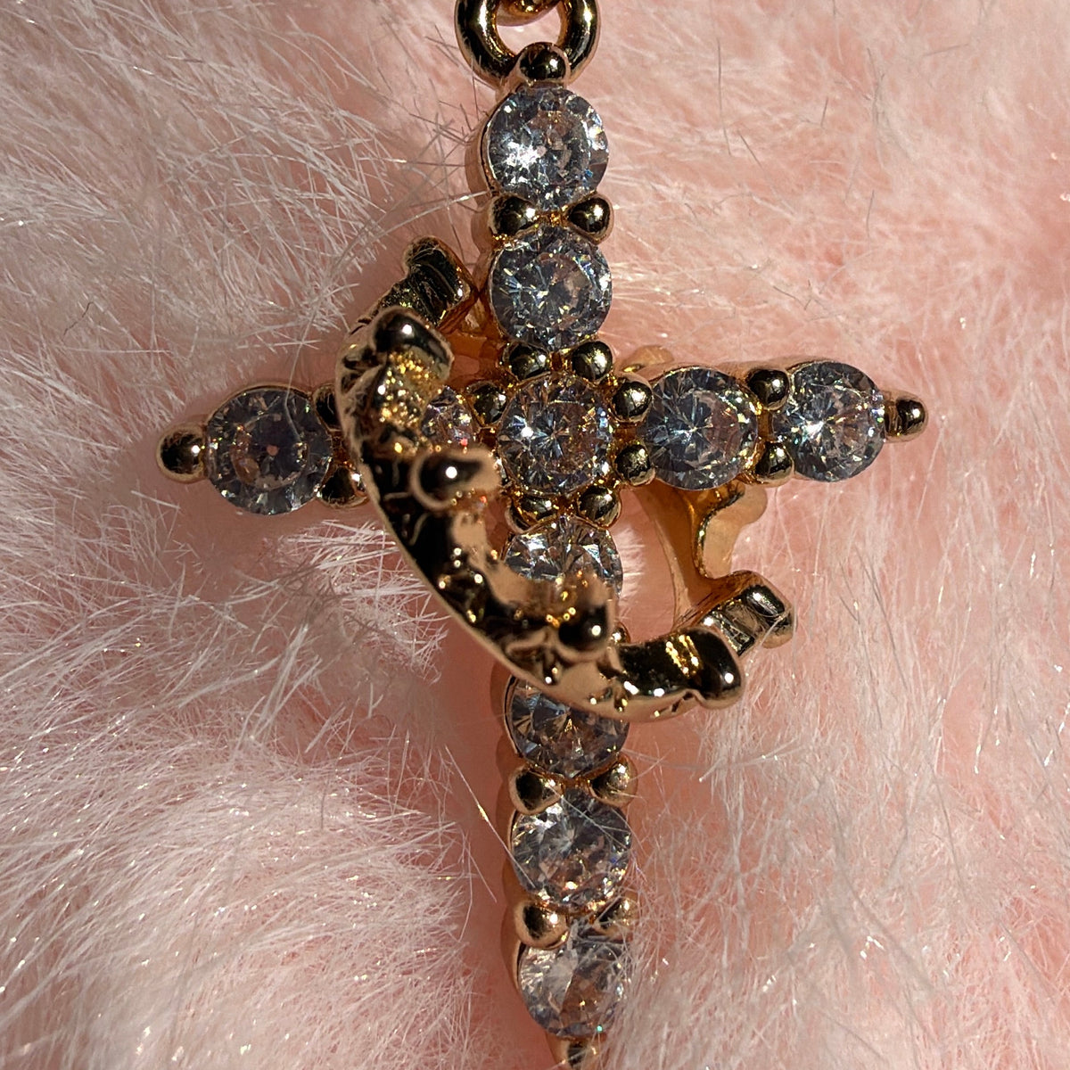 Collier Croix & Couronne Anti-Stress