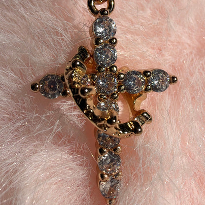 Collier Croix & Couronne Anti-Stress