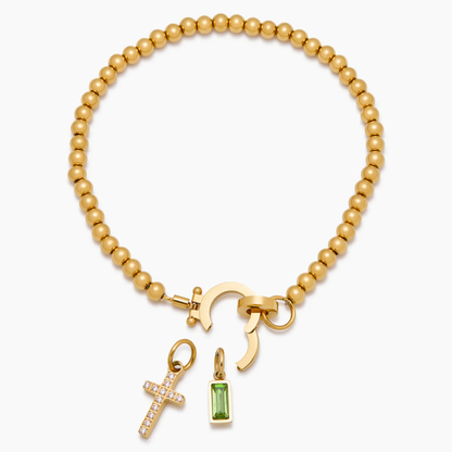 Bracelet Croix & Pierre de Naissance
