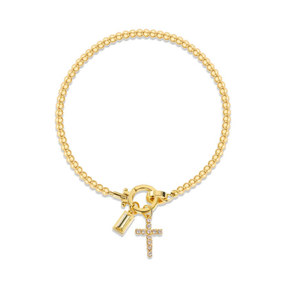 Bracelet Croix & Pierre de Naissance